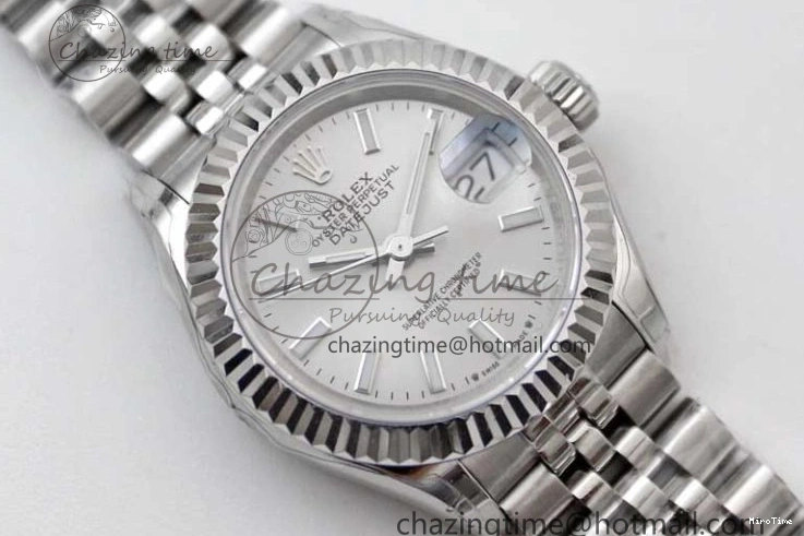 MiroTime 0103 Lady DateJust 28 SS TWF 1:1 Best Edition 904L Steel Silver Dial on President Bracelet NH Stylish 2178